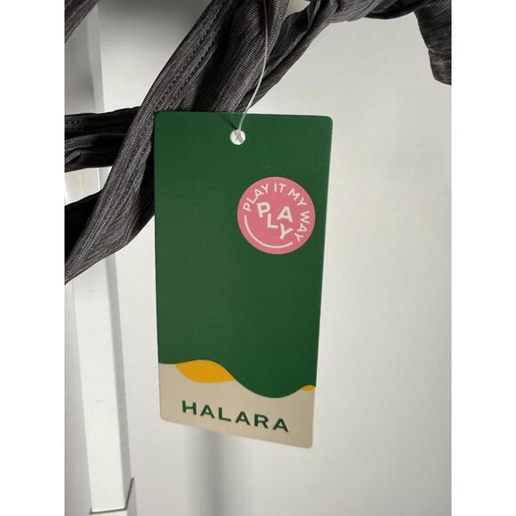 NWT Halara Gray Open Back Cutout Cropped Athletic Tee Size XS - Picture 6 of 7